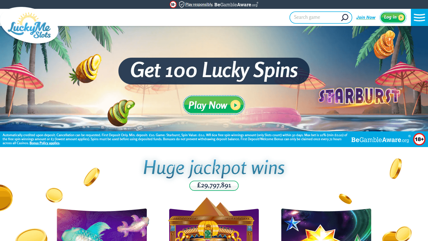LuckyMe Slots Casino Desktop screenshot